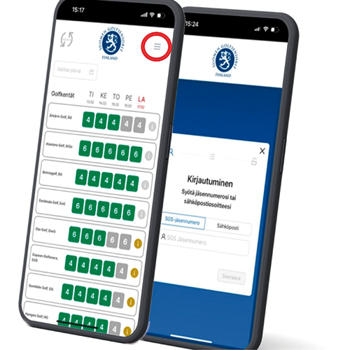 SGS- Booking näkymä