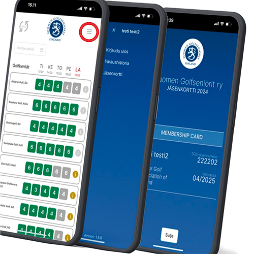 SGS- Booking näkymä